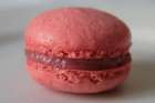 Erdbeer-Makronen (macarons fraise)